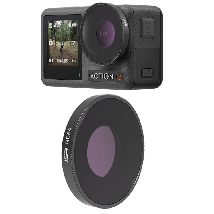 JSR LS Lens Filter For DJI Osmo Action 3 / GoPro Hero11 Black / HERO10 Black / HERO9 Black, ND8, ND16, ND32, ND64, ND1000, ND8PL, ND16PL, ND32PL, ND64PL