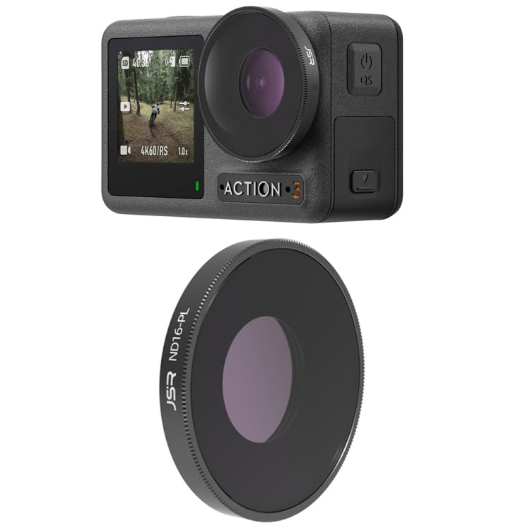 JSR LS Lens Filter For DJI Osmo Action 3 / GoPro Hero11 Black / HERO10 Black / HERO9 Black, ND8, ND16, ND32, ND64, ND1000, ND8PL, ND16PL, ND32PL, ND64PL