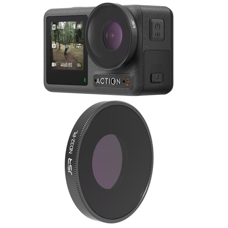 JSR LS Lens Filter For DJI Osmo Action 3 / GoPro Hero11 Black / HERO10 Black / HERO9 Black, ND8, ND16, ND32, ND64, ND1000, ND8PL, ND16PL, ND32PL, ND64PL