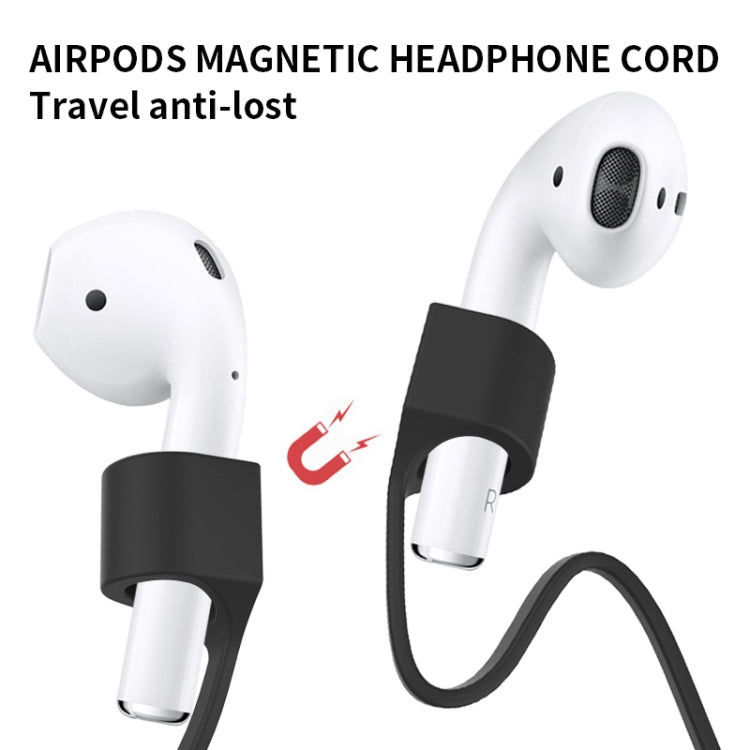 Bluetooth Headset Anti-lost Rope Magnetic Silicone Lanyard, For AirPods Pro 2