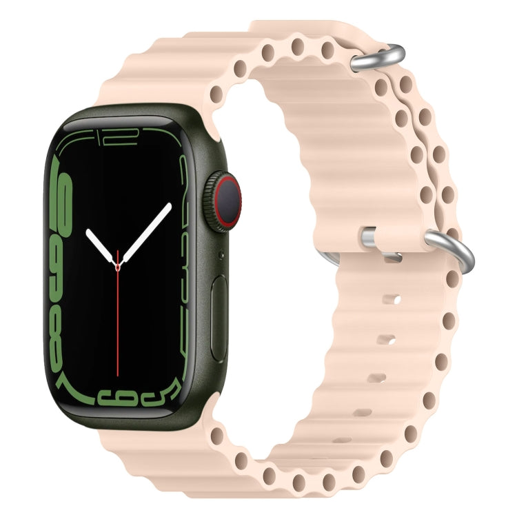 Ocean Silicone Watch Band, For Apple Watch Series 8&7 41mm, For Apple Watch Series 8&7 41mm / SE 2&6&SE&5&4 40mm, For Apple Watch Series 9&8&7 41mm / SE 3& SE 2&6&SE&5&4 40mm