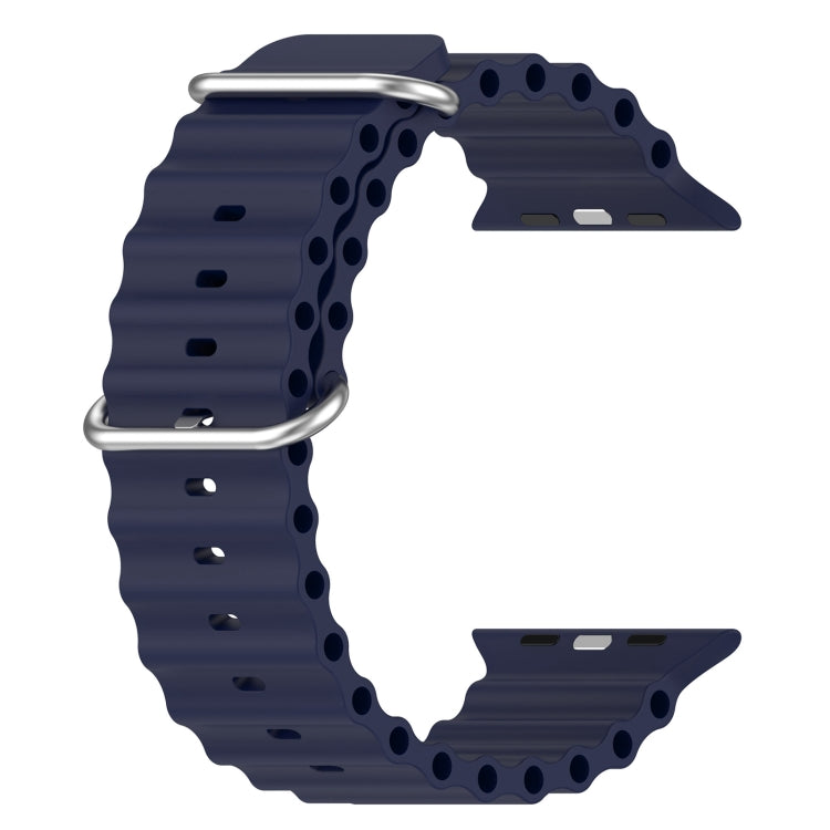 Ocean Silicone Watch Band, For Apple Watch Series 8&7 41mm, For Apple Watch Series 8&7 41mm / SE 2&6&SE&5&4 40mm, For Apple Watch Series 9&8&7 41mm / SE 3& SE 2&6&SE&5&4 40mm