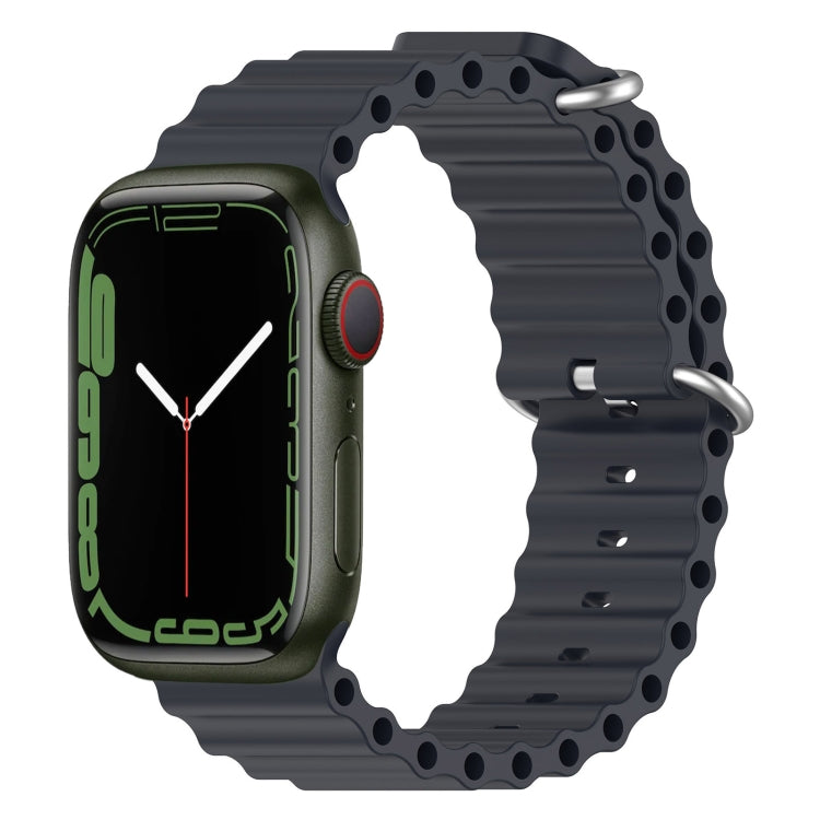 Ocean Silicone Watch Band, For Apple Watch Series 8&7 41mm, For Apple Watch Series 8&7 41mm / SE 2&6&SE&5&4 40mm, For Apple Watch Series 9&8&7 41mm / SE 3& SE 2&6&SE&5&4 40mm