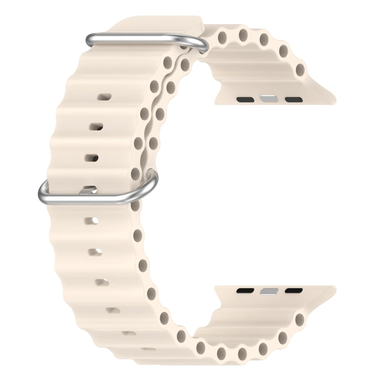 Ocean Silicone Watch Band, For Apple Watch Series 8&7 41mm, For Apple Watch Series 8&7 41mm / SE 2&6&SE&5&4 40mm, For Apple Watch Series 9&8&7 41mm / SE 3& SE 2&6&SE&5&4 40mm