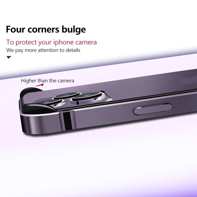 Coque de téléphone avec cadre en alliage d'aluminium et TPU, pour iPhone 14 et iPhone 14 Plus