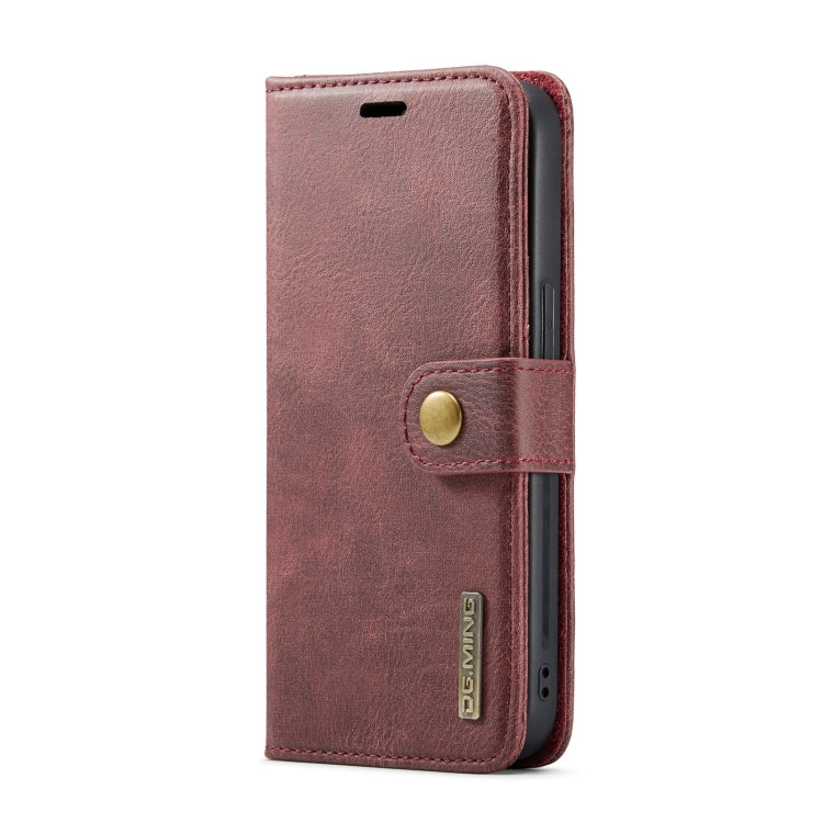 DG.MING Crazy Horse Texture Detachable Magnetic Leather Case