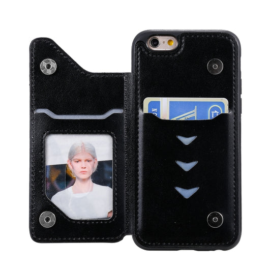 iPhone 6, 6 Plus, 7, and 8 compatible case with built-in card storage slots