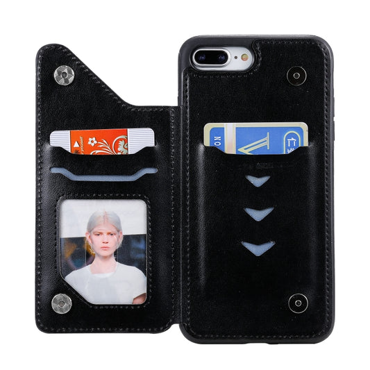 Multi-functional iPhone 11 case with six cats embossing, card storage and stand