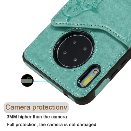 Galaxy Note 10+ compatible protective case showcasing embossed feline design detail