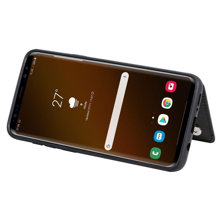 Six Cats Embossing Pattern Protective Case with Holder & Card Slots & Photo Frame, For Galaxy S9+, For Galaxy S9, For Galaxy S10 5G