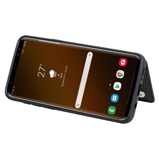 Embossed feline design Galaxy S10 5G case showcasing card slot compartments