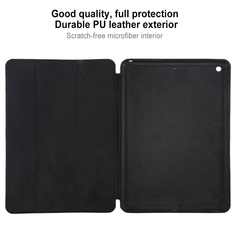 Horizontal Flip Smart Leather Case with Three-folding Holder