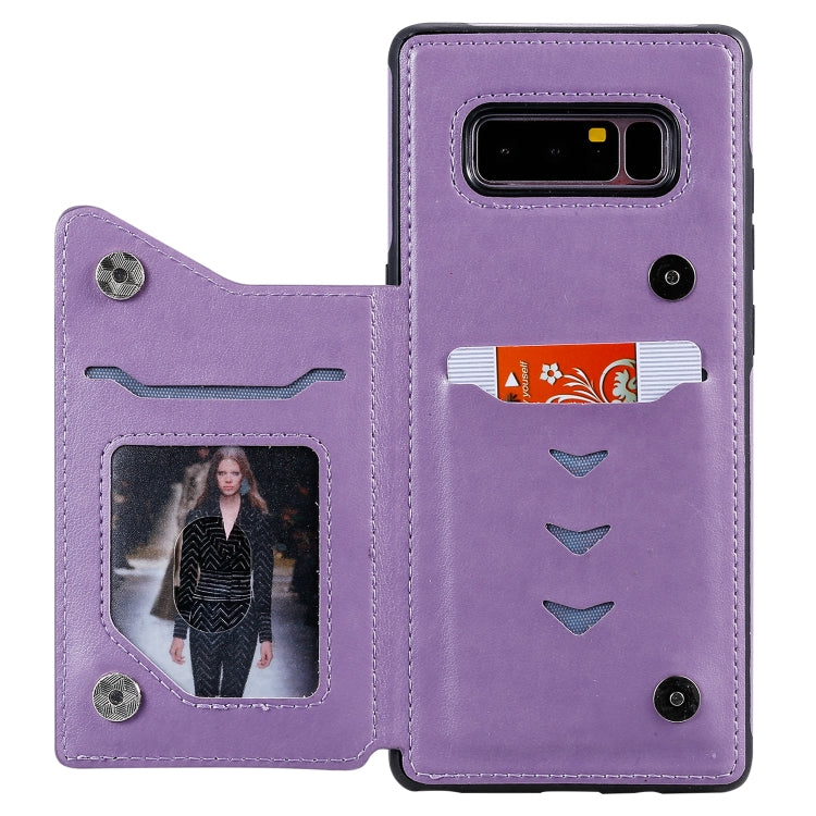 For Galaxy Note 8 Six Cats Embossing Pattern Protective Case with Holder & Card Slots & Photo Frame, For Samsung Galaxy Note 8