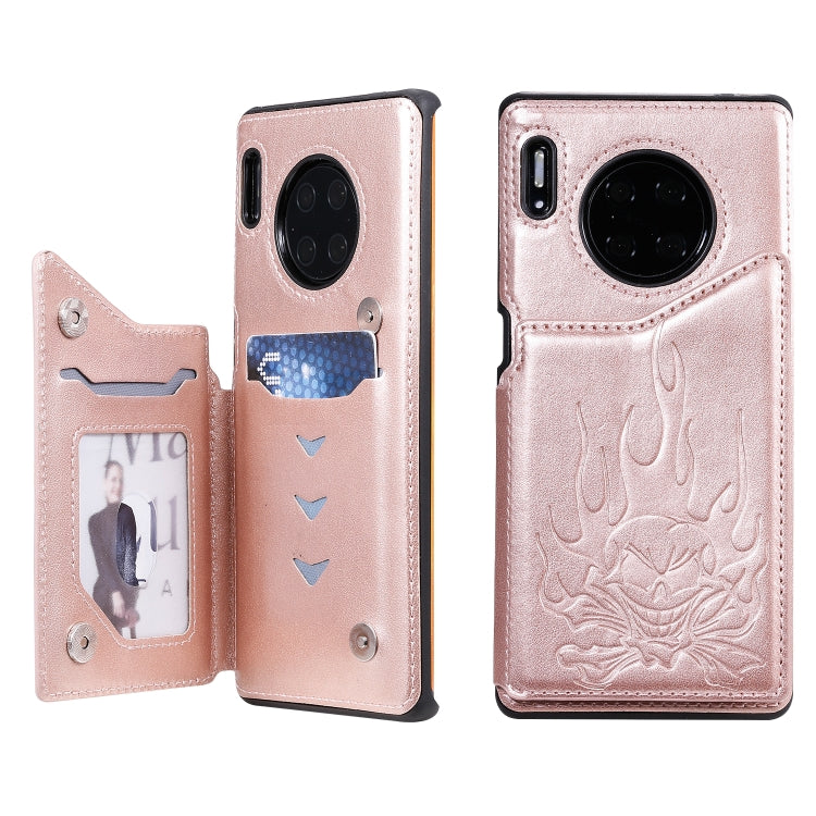 Skull Embossing Shockproof Case with Holder Card Slots for Samsung Galaxy S10/S10e
