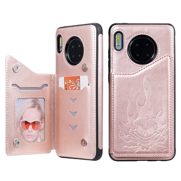 Skull Embossing Shockproof Case with Holder Card Slots for Samsung Galaxy S10/S10e