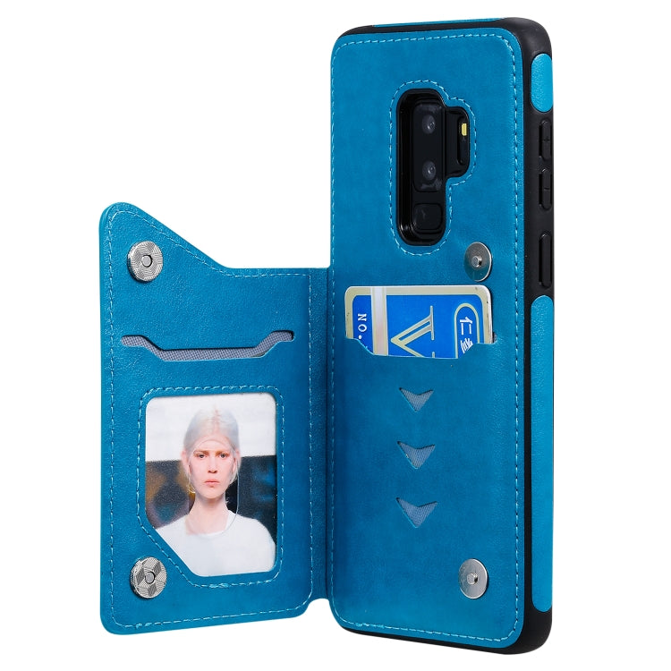 Skull Embossed PU Leather Wallet Case with Card Slots for Samsung Galaxy S9+ S10 S10+