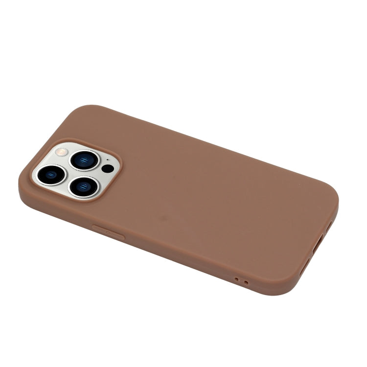 Solid Color Frosted Silicone Phone Case, For iPhone 14 Pro Max