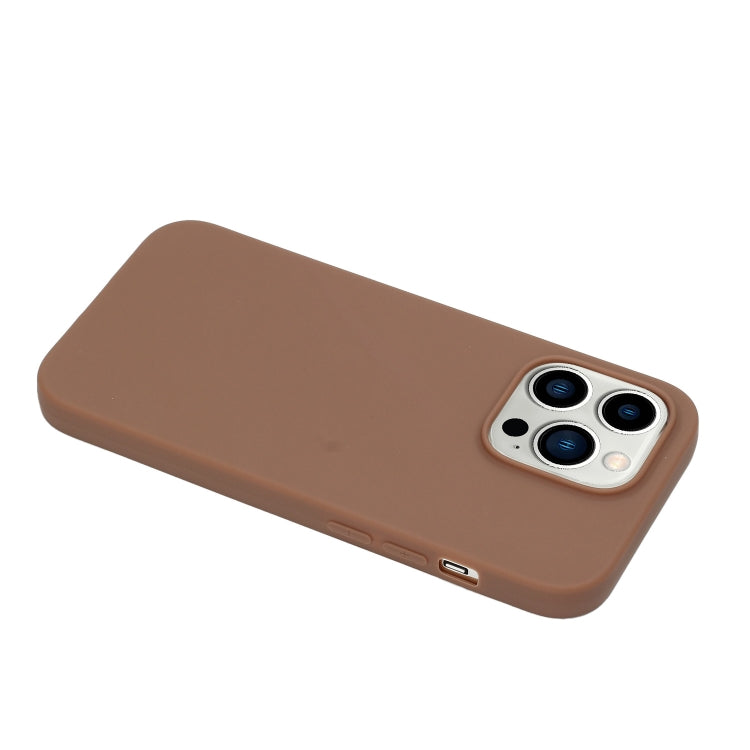 Solid Color Frosted Silicone Phone Case, For iPhone 14 Pro Max