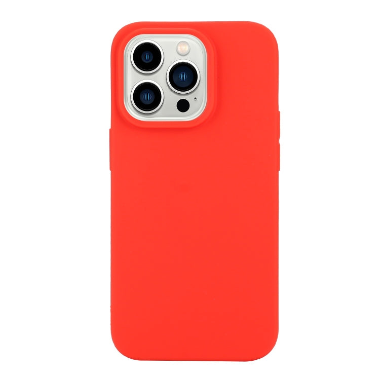 Solid Color Frosted Silicone Phone Case, For iPhone 14 Pro Max