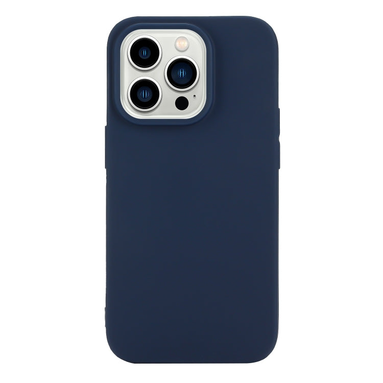 Solid Color Frosted Silicone Phone Case, For iPhone 14 Pro Max