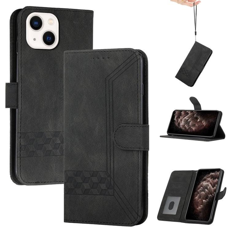 Cubic Skin Feel Flip Leather Phone Case
