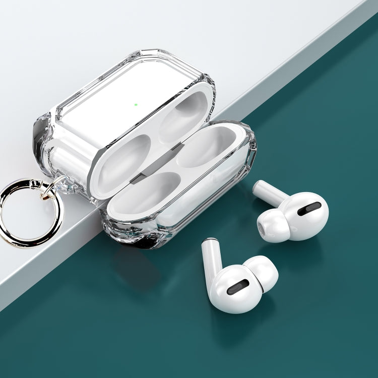 Étui antichoc bicolore en PC avec crochet pour écouteurs AirPods Pro 2