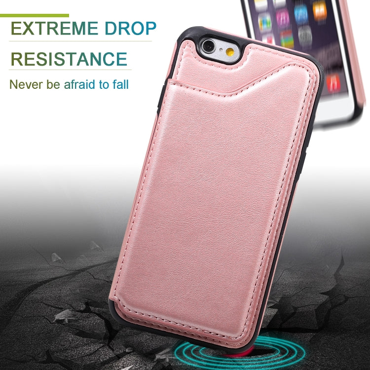 Shockproof Calf Texture Protective Case with Holder & Card Slots & Frame, For iPhone 6, For iPhone 6 Plus, For iPhone 7 / 8, For iPhone 7 Plus / 8 Plus