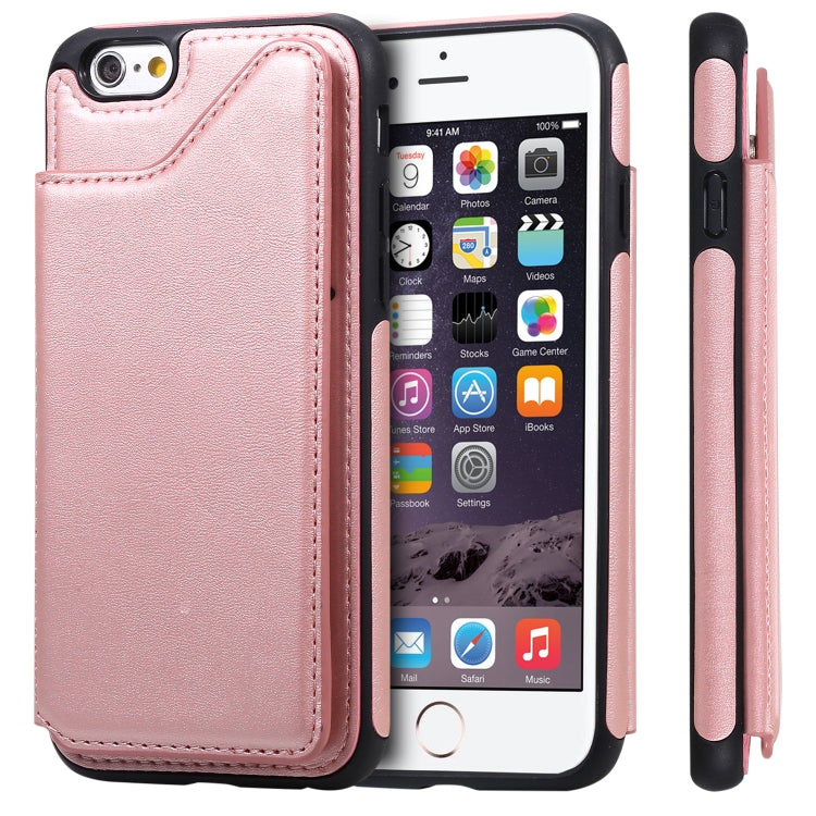 Shockproof Calf Texture Protective Case with Holder & Card Slots & Frame, For iPhone 6, For iPhone 6 Plus, For iPhone 7 / 8, For iPhone 7 Plus / 8 Plus