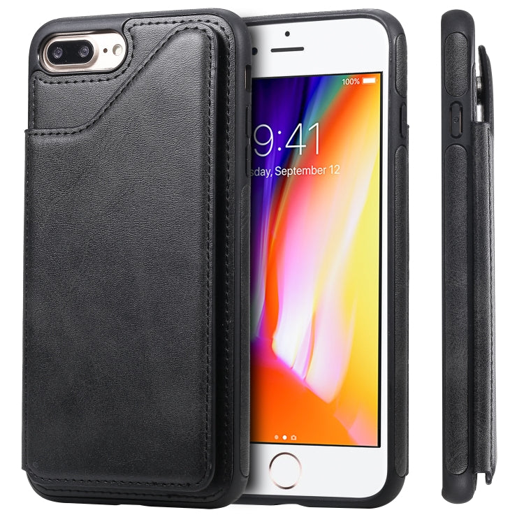 Shockproof Calf Texture Protective Case with Holder & Card Slots & Frame, For iPhone 6, For iPhone 6 Plus, For iPhone 7 / 8, For iPhone 7 Plus / 8 Plus