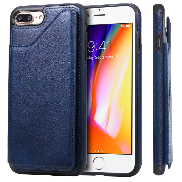 Shockproof Calf Texture Protective Case with Holder & Card Slots & Frame, For iPhone 6, For iPhone 6 Plus, For iPhone 7 / 8, For iPhone 7 Plus / 8 Plus