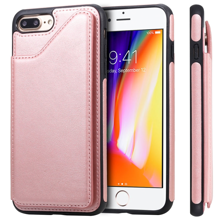 Shockproof Calf Texture Protective Case with Holder & Card Slots & Frame, For iPhone 6, For iPhone 6 Plus, For iPhone 7 / 8, For iPhone 7 Plus / 8 Plus