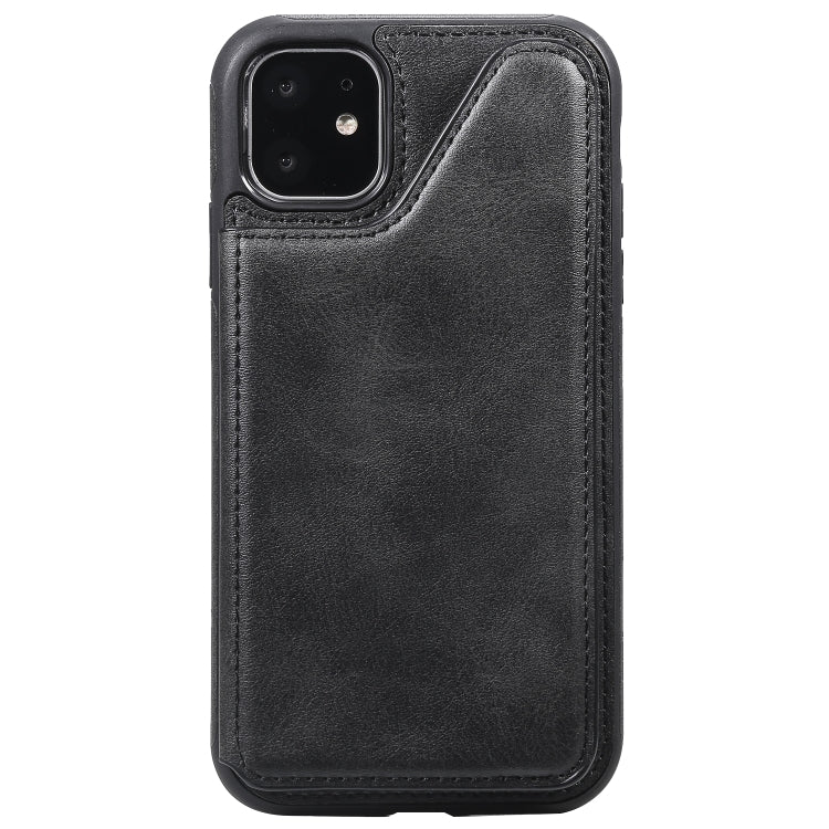 Shockproof Calf Texture Protective Case with Holder & Card Slots & Frame, For iPhone 11, For iPhone 11 Pro, For iPhone 11 Pro Max, For iPhone X