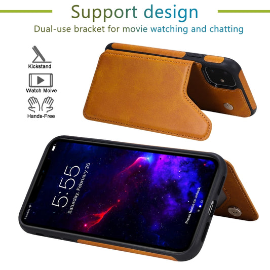 iPhone X shockproof protective case with calf leather texture and kickstand
