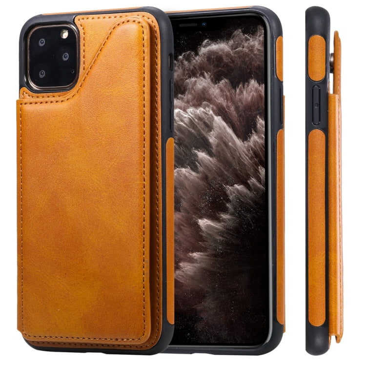 Shockproof Calf Texture Protective Case with Holder & Card Slots & Frame, For iPhone 11, For iPhone 11 Pro, For iPhone 11 Pro Max, For iPhone X