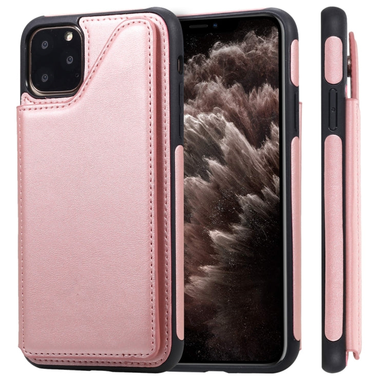 Shockproof Calf Texture Protective Case with Holder & Card Slots & Frame, For iPhone 11, For iPhone 11 Pro, For iPhone 11 Pro Max, For iPhone X