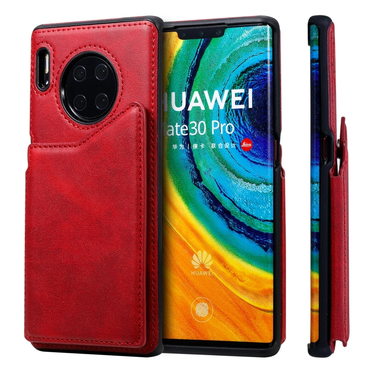 Shockproof Calf Texture Protective Case with Holder & Card Slots & Frame, For Huawei Mate 30, For Huawei Mate 30 Pro