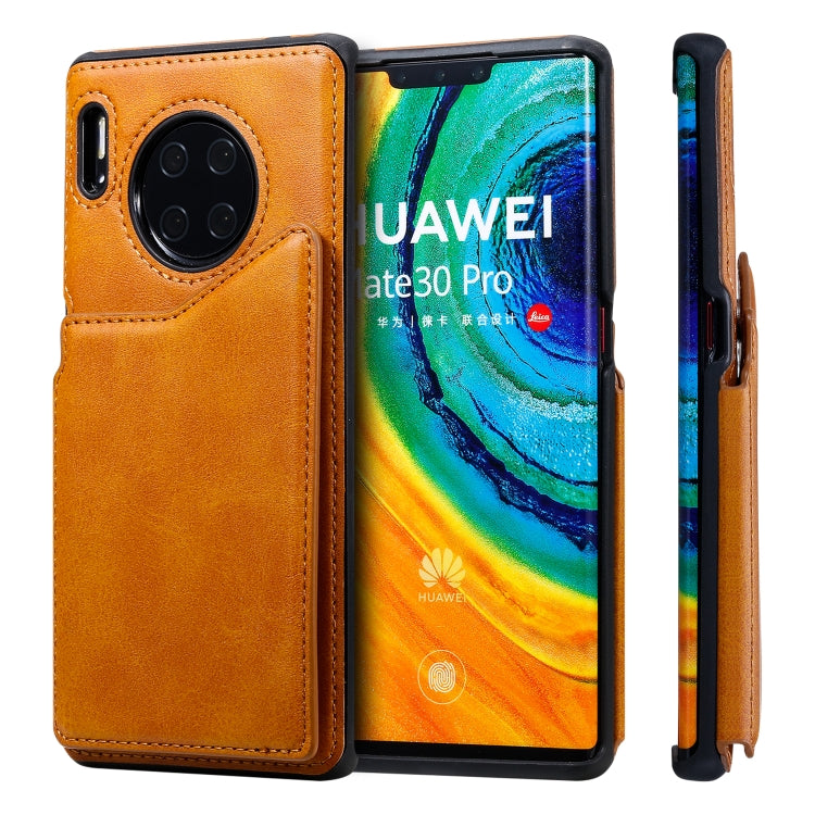 Shockproof Calf Texture Protective Case with Holder & Card Slots & Frame, For Huawei Mate 30, For Huawei Mate 30 Pro