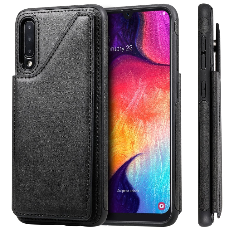 E-Comfort Shockproof Calf Texture Protective Case with Card Slots for iPhone XR