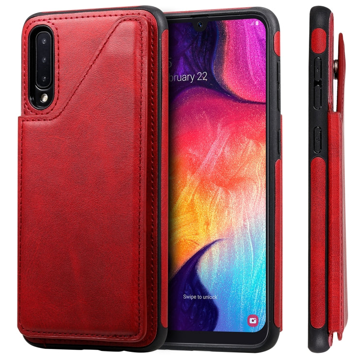 E-Comfort Calf Texture Protective Case with Card Slots for Samsung Galaxy S9 S10