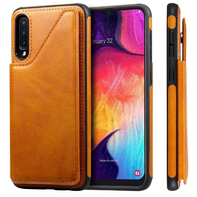 E-Comfort Calf Texture Protective Case with Card Slots for Samsung Galaxy S9 S10