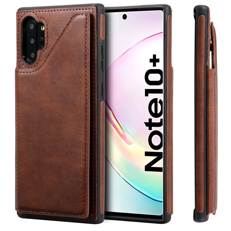 E-Comfort Calf Texture Protective Case with Card Slots for Samsung Galaxy S9 S10