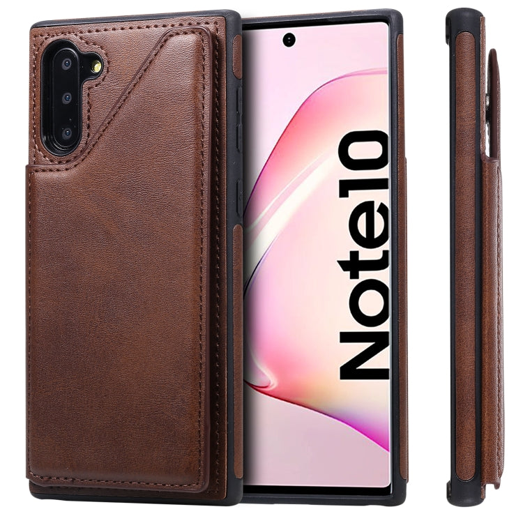 E-Comfort Calf Texture Protective Case with Card Slots for Samsung Galaxy S9 S10