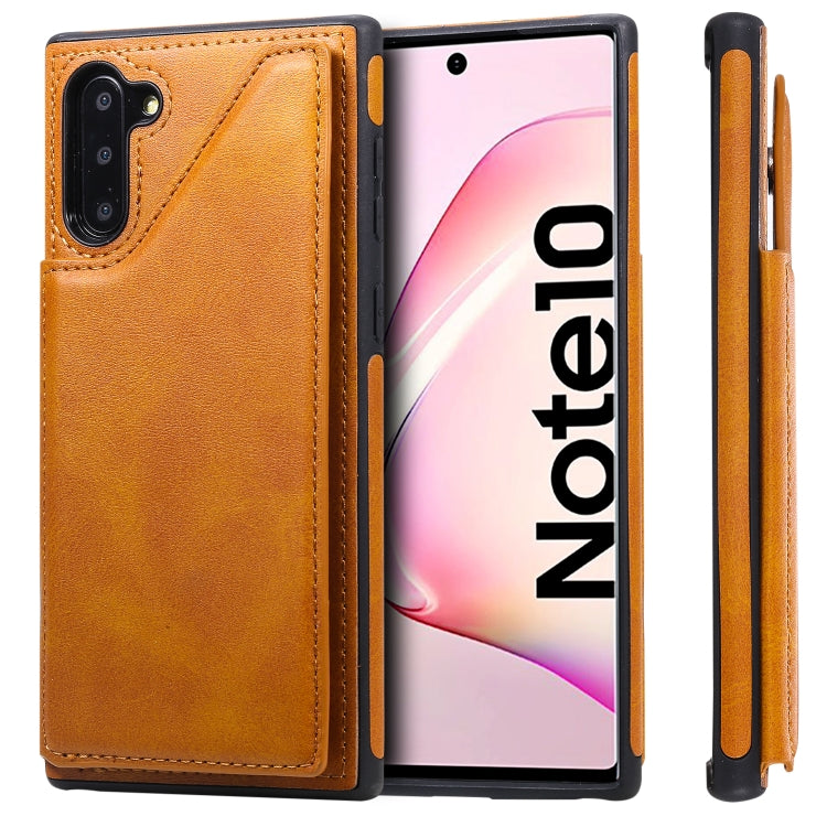 E-Comfort Calf Texture Protective Case with Card Slots for Samsung Galaxy S9 S10