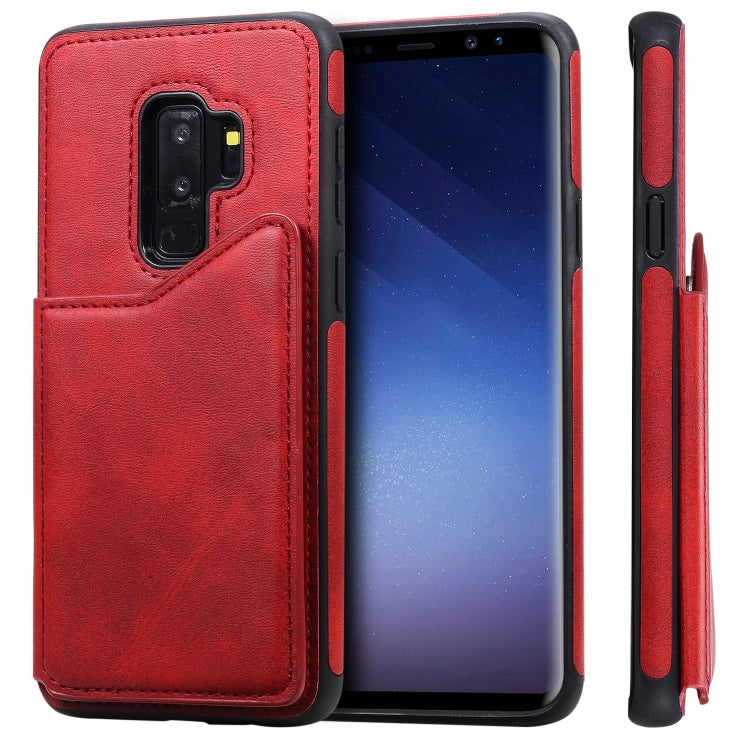 Shockproof Calf Texture Protective Case with Holder & Card Slots & Frame, For Galaxy S8+, For Galaxy S8, For Galaxy S9+, For Galaxy S9