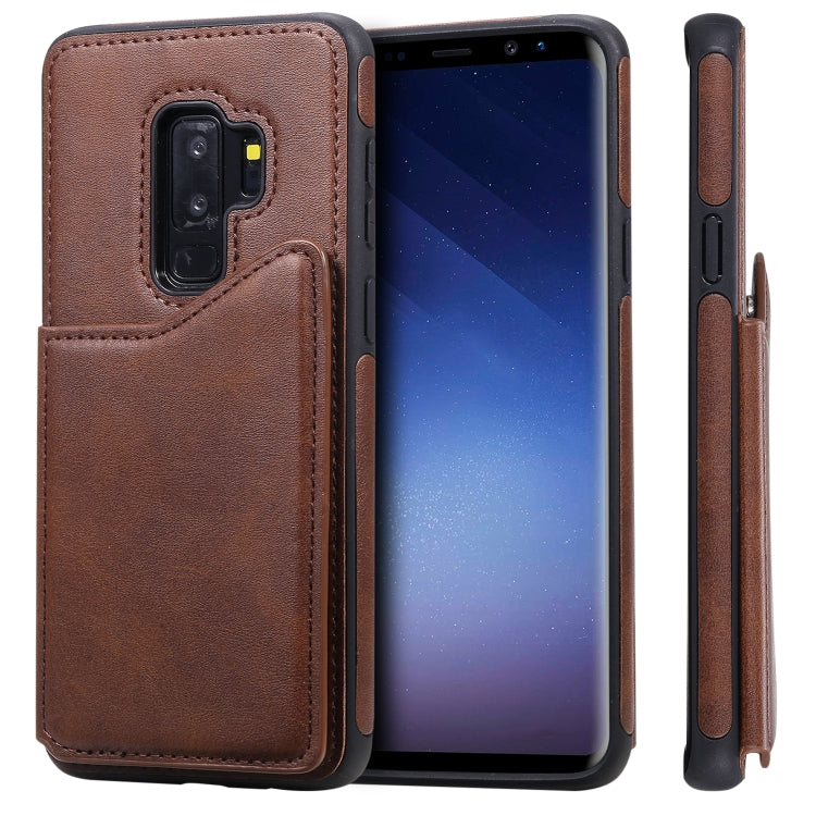 Shockproof Calf Texture Protective Case with Holder & Card Slots & Frame, For Galaxy S8+, For Galaxy S8, For Galaxy S9+, For Galaxy S9