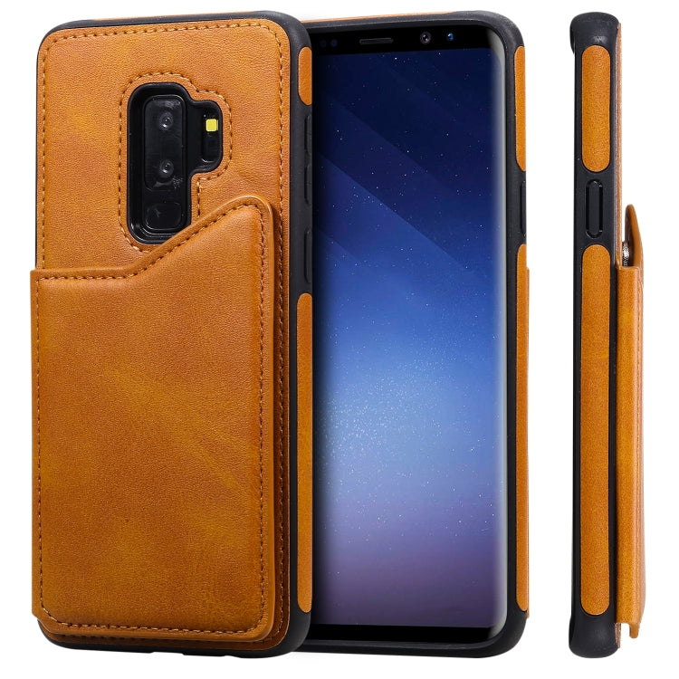 Shockproof Calf Texture Protective Case with Holder & Card Slots & Frame, For Galaxy S8+, For Galaxy S8, For Galaxy S9+, For Galaxy S9