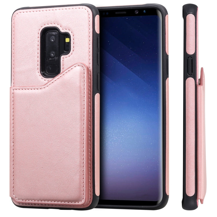 Shockproof Calf Texture Protective Case with Holder & Card Slots & Frame, For Galaxy S8+, For Galaxy S8, For Galaxy S9+, For Galaxy S9
