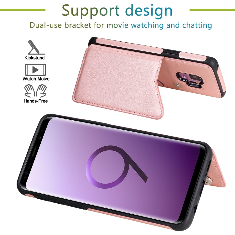 E-Comfort Calf Texture Protective Case with Card Slots for Samsung Galaxy S9 S10