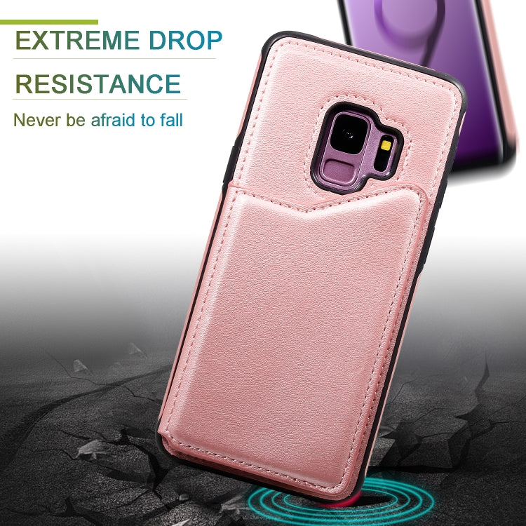 E-Comfort Calf Texture Protective Case with Card Slots for Samsung Galaxy S9 S10