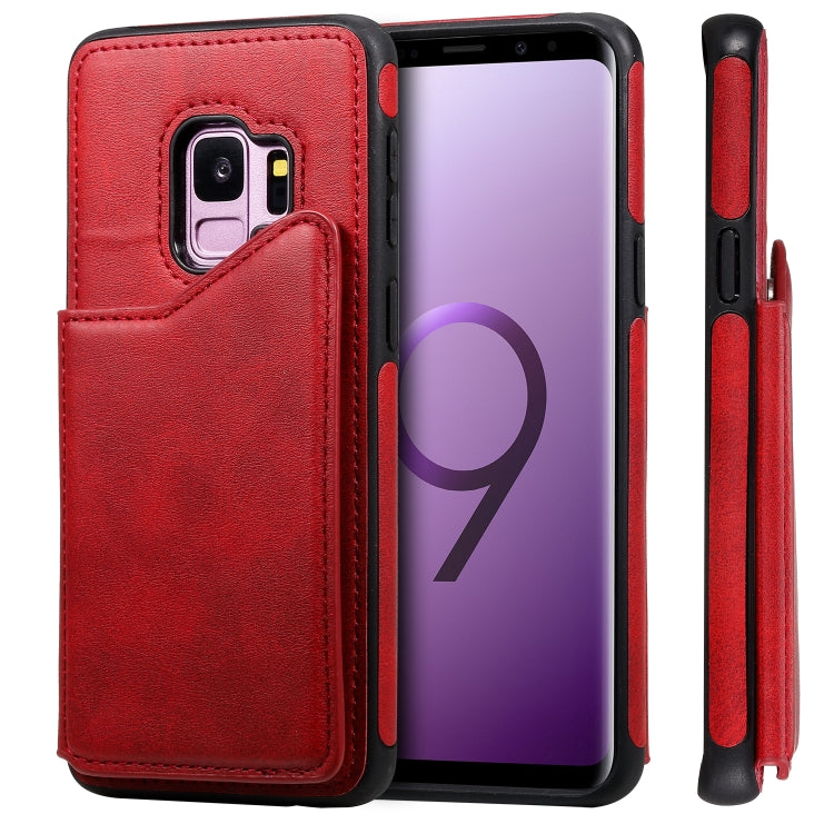 Shockproof Calf Texture Protective Case with Holder & Card Slots & Frame, For Galaxy S8+, For Galaxy S8, For Galaxy S9+, For Galaxy S9